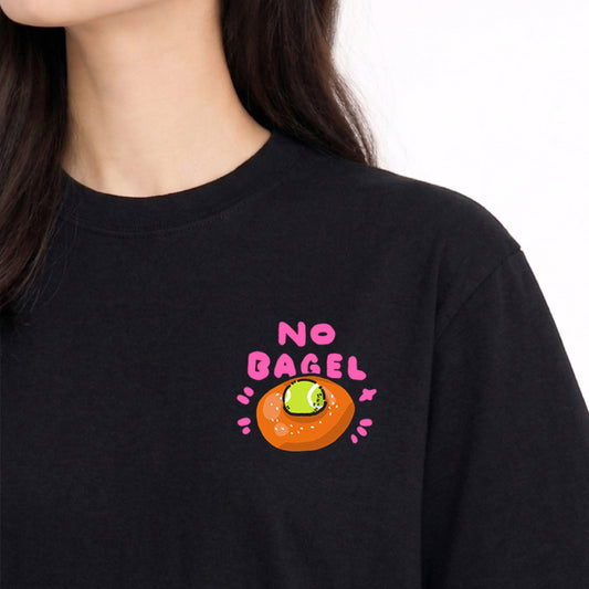 "No Bagel" - Black T-shirt