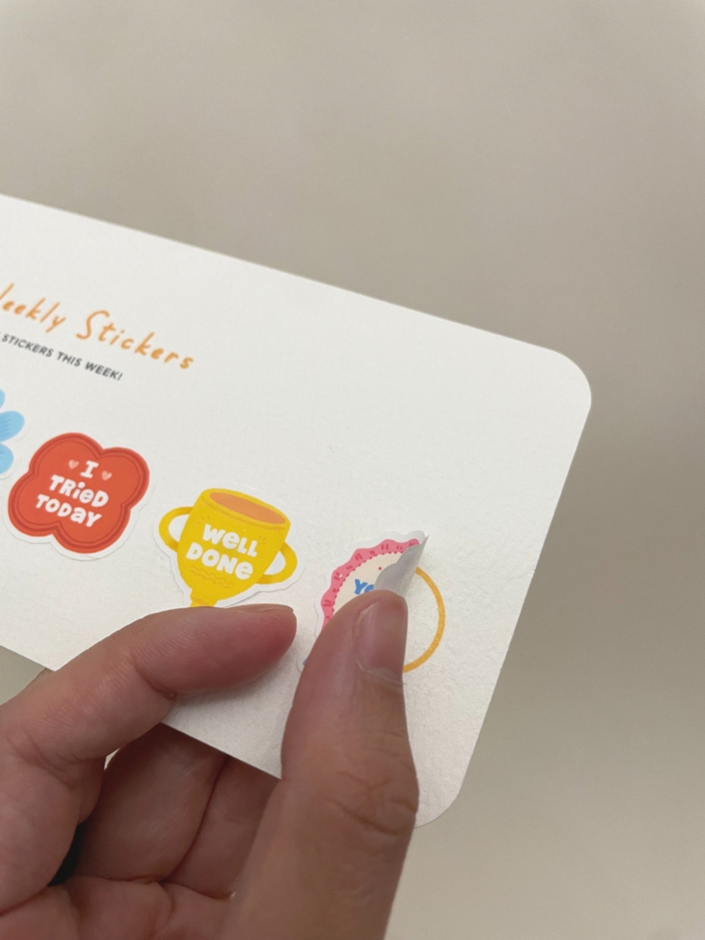 My Weekly Stickers – Reusable Kids Reward Chart
