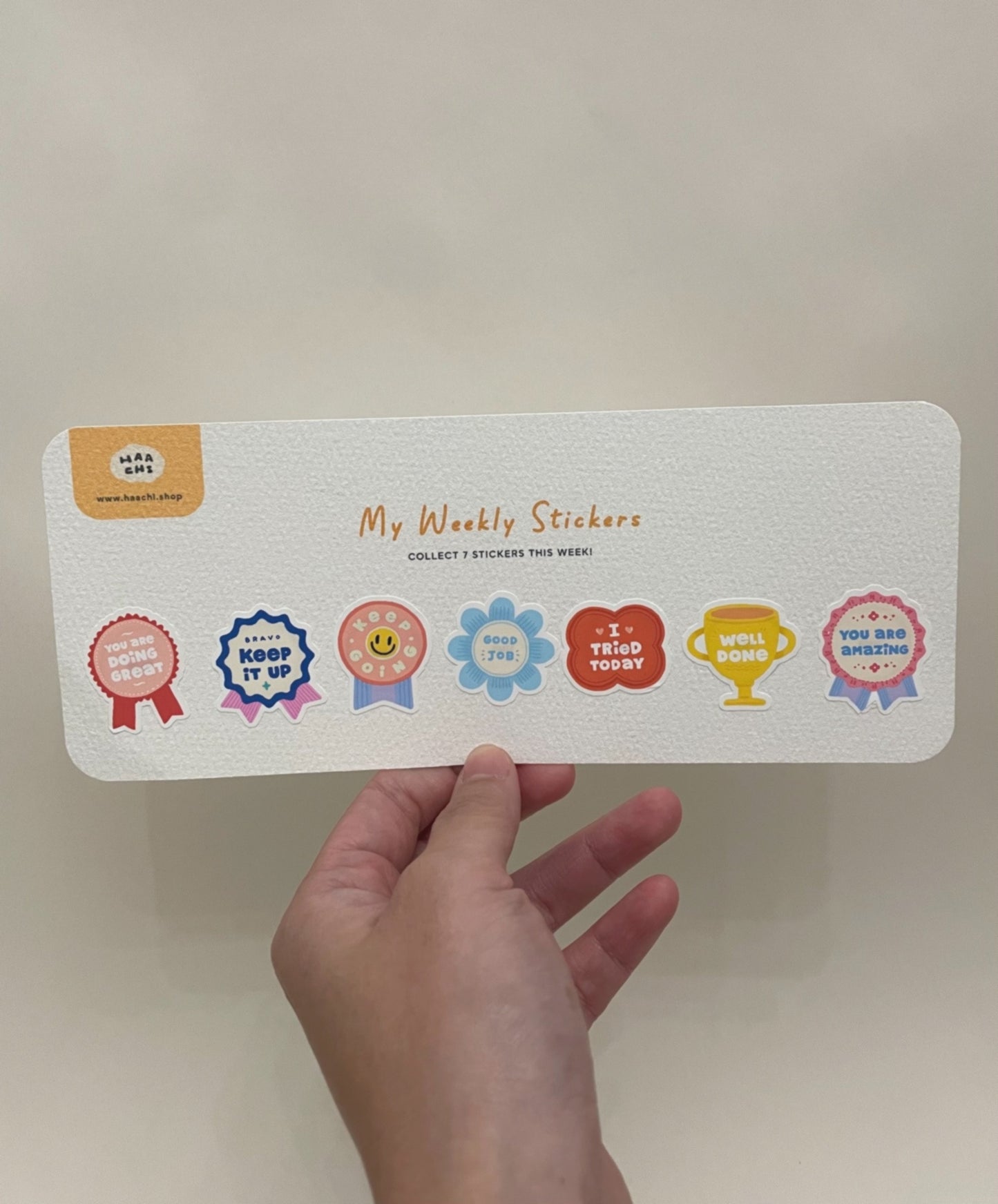 My Weekly Stickers – Reusable Kids Reward Chart