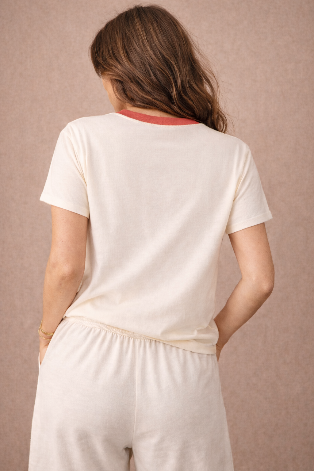 Sunday Tee — Coral Red