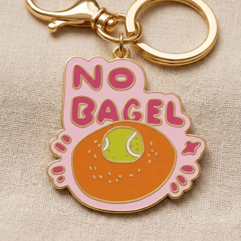 No Bagel - Enamel Keychain