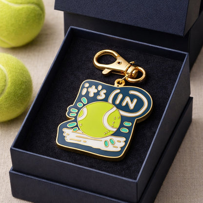 "It's in" - Enamel Keychain