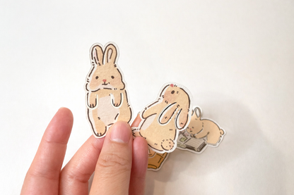 Bunny Reading Bookmark Set (4 pieces)