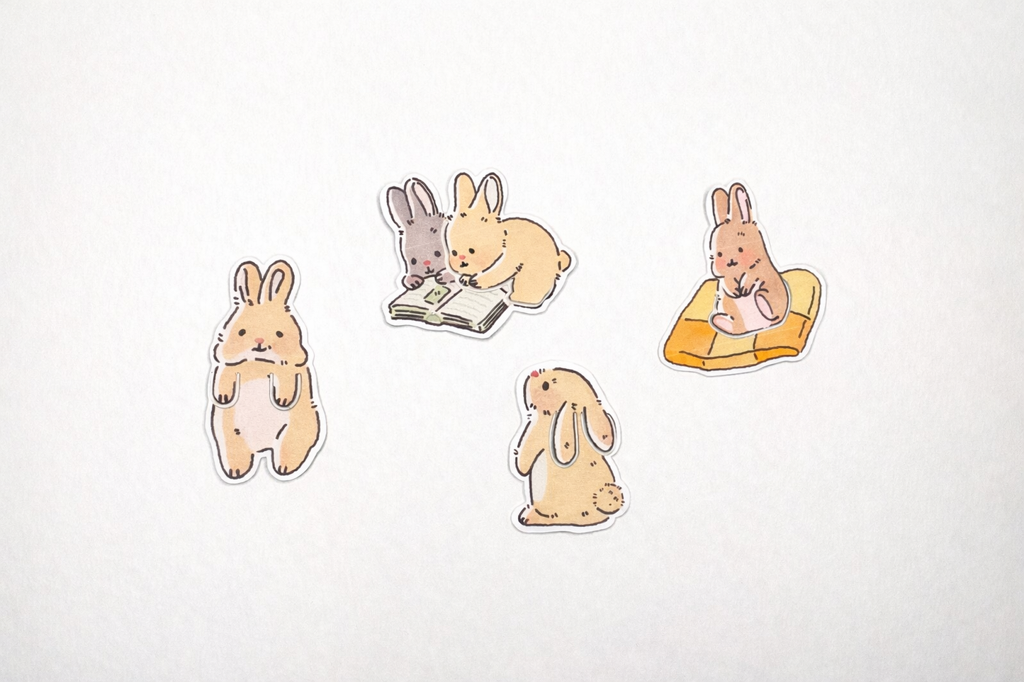 Bunny Reading Bookmark Set (4 pieces)