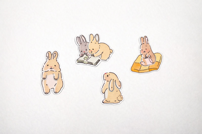 Bunny Reading Bookmark Set (4 pieces)