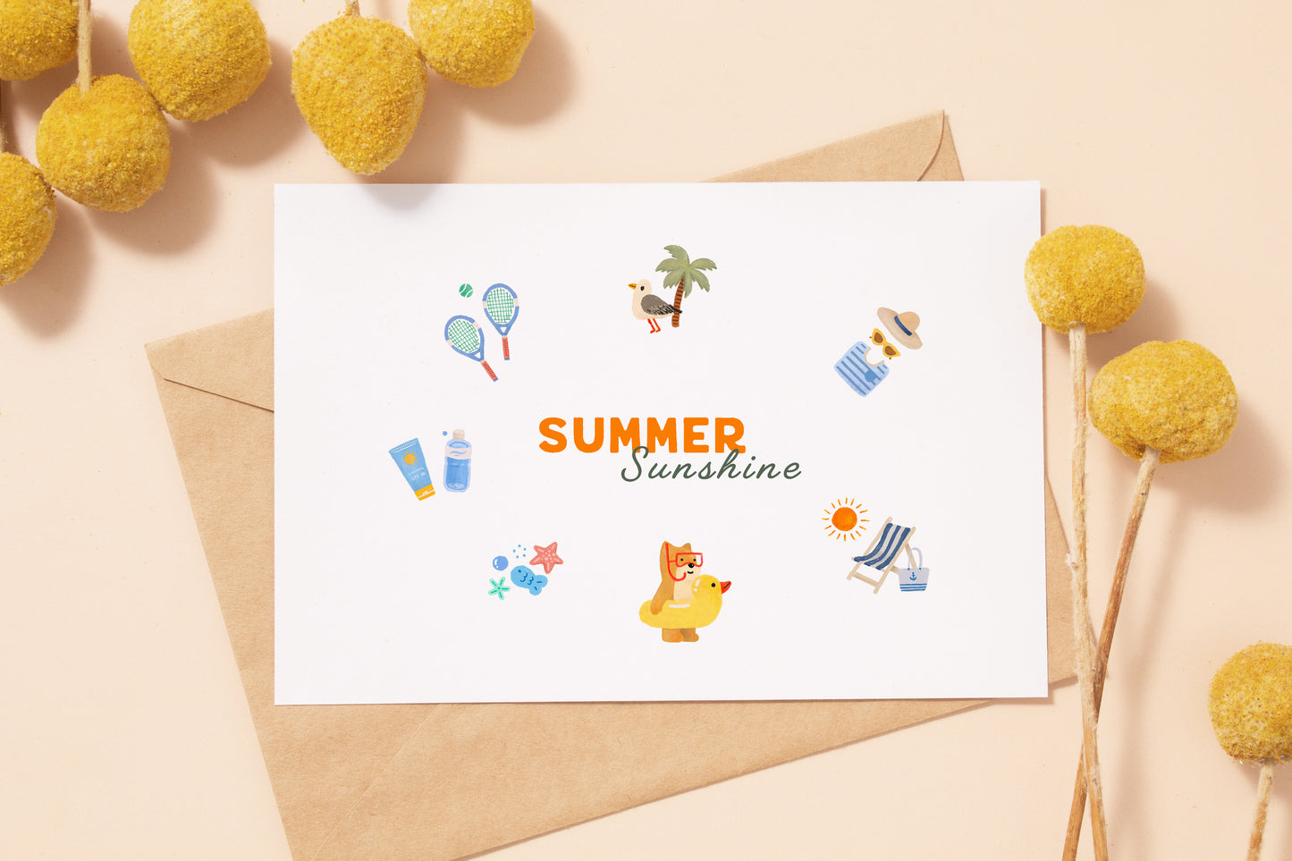 Summer Sunshine - Four Seasons Postcard Set