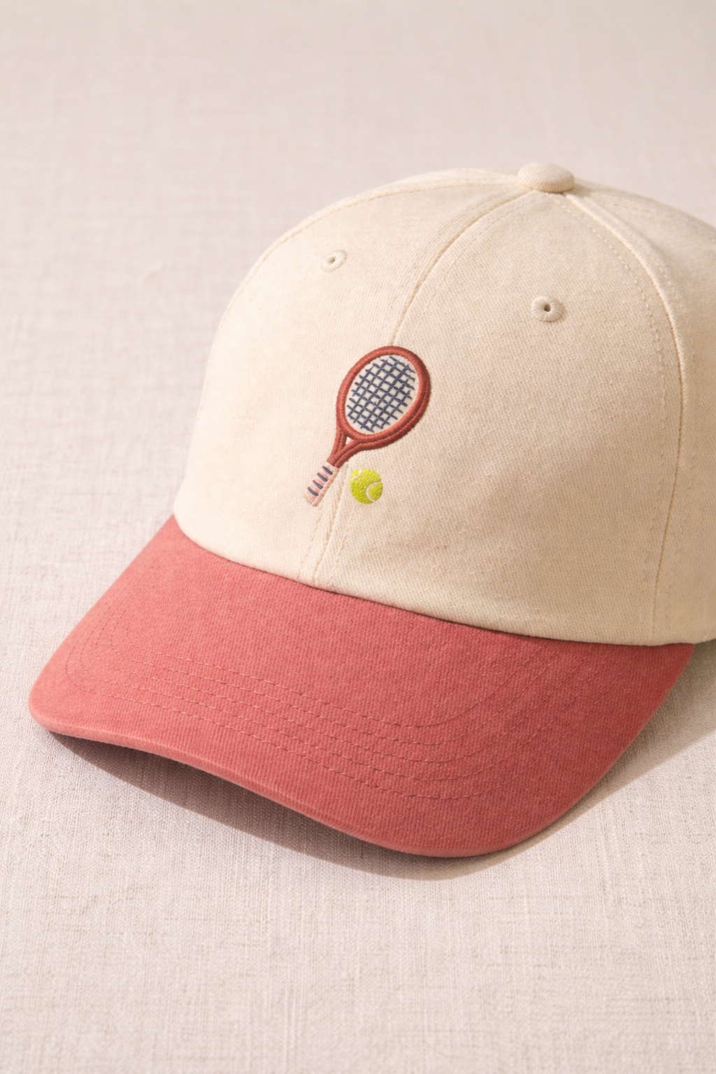 Sunday Cap - Coral Red