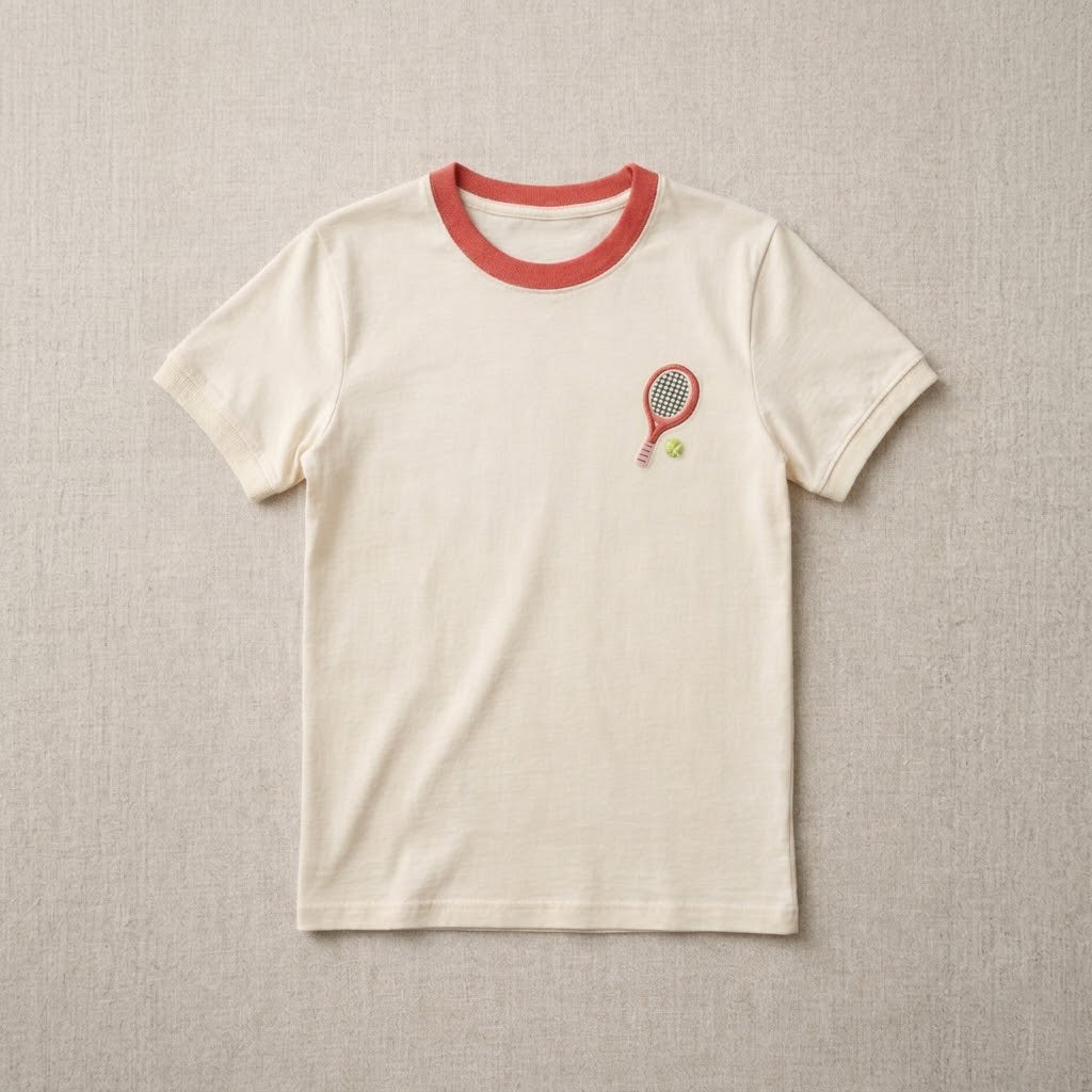 Sunday Tee — Coral Red