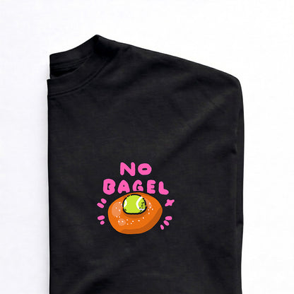 "No Bagel" - Black T-shirt