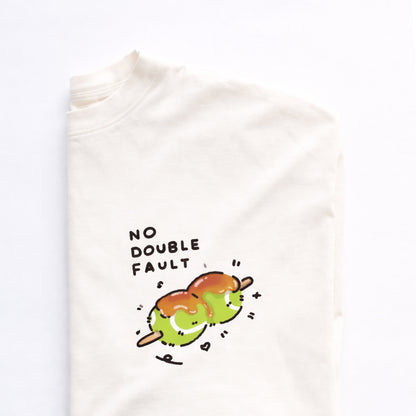 "No Double Fault" - White T-shirt